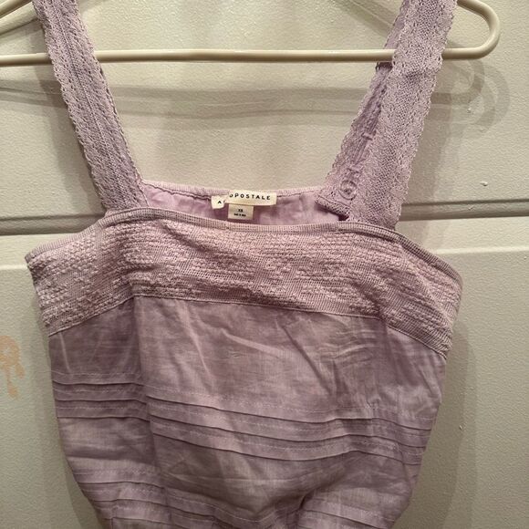 Aeropostle Lilac Lace detail tank top - Picture 1 of 3